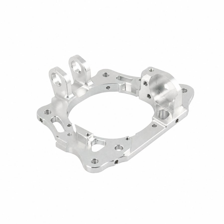 CNC machined aluminum part